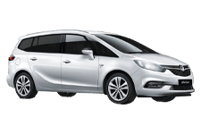 Car Hire Ballymena - Vauxhall Zafira 5 + 2 - Minibus hire Ballymena